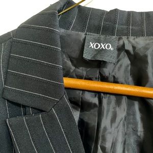 XOXO Pinstriped black and white Suit Jacket
